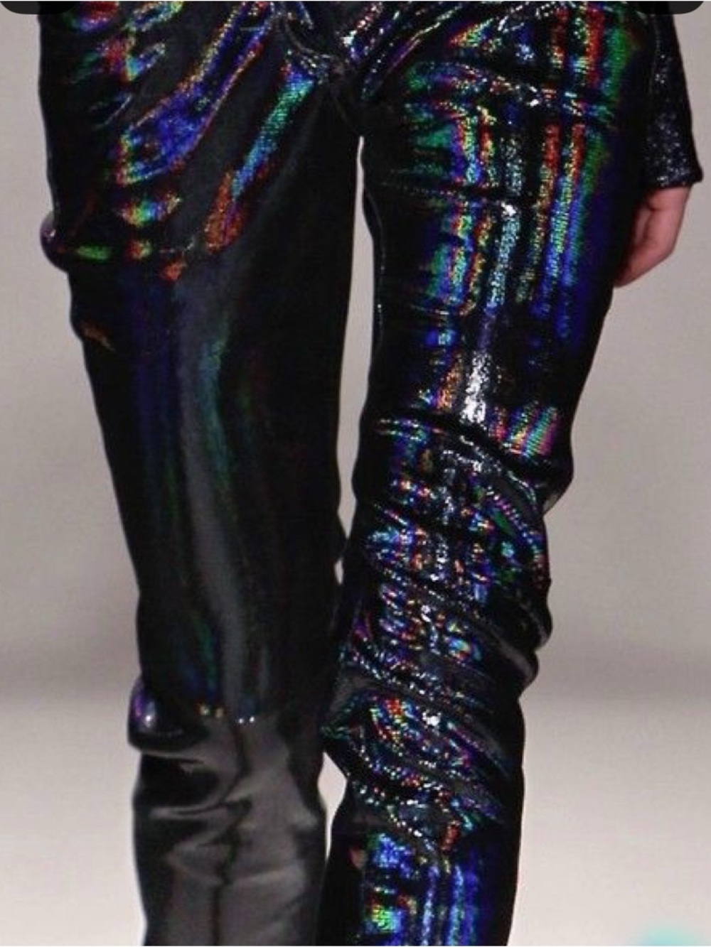 She 8! NWOT Black High-Shine Faux Leather Leggings